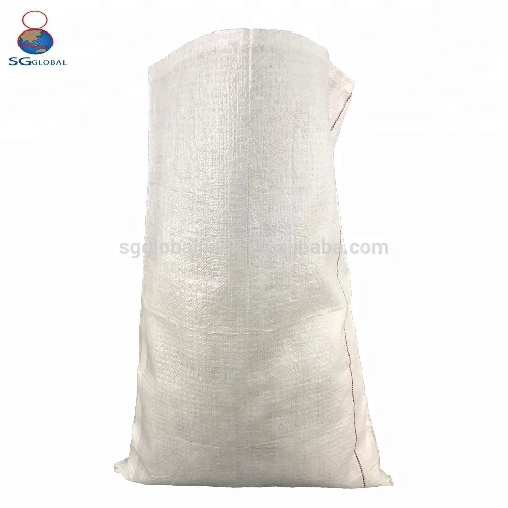 25kg 50kg 100kg rice flour maize corn grain packaging polypropylene white bags sacks