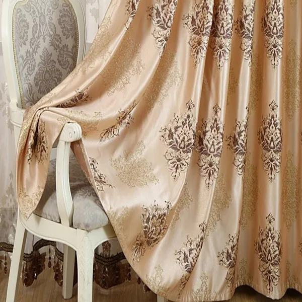 Church Curtains Jacquard Fabric Valance Curtains Can Undertake Large Order Curtains for the Living Room