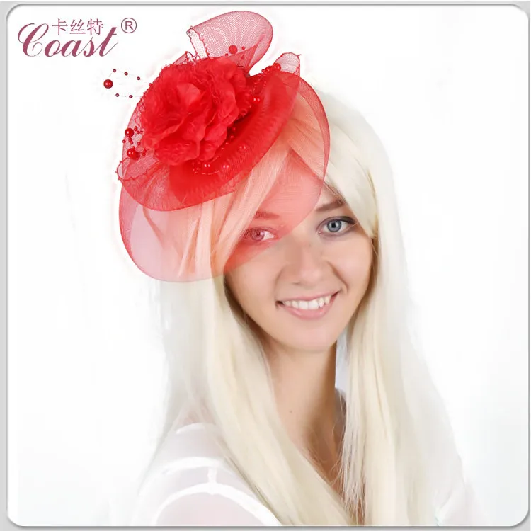 decorative poinsettia big flower hair net clip