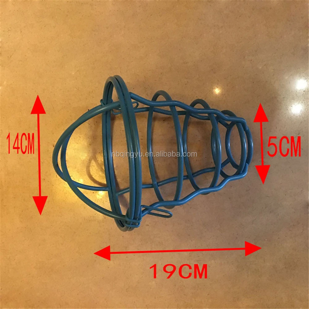 Industrial Retro Metal Wire Light Bulb Guard Vintage Black Bird Cage Shade for Pendant Light
