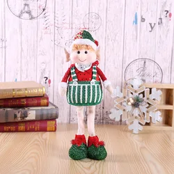 Оптовая продажа, рождественские украшения, милые длинные ноги для мальчиков и девочек, Рождественская мягкая игрушка, плюшевая кукла-эльф