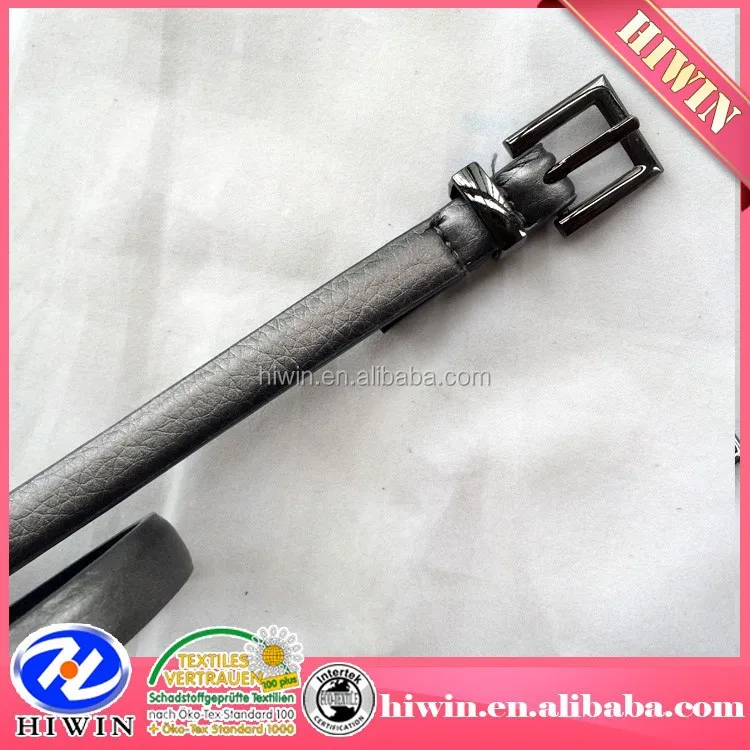 Metallic PU Belt with Shiny / Gunmetal Pu leather belt / Metal Buckle ladies new fashion belt