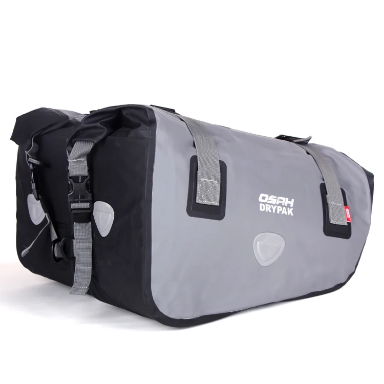 2019 Trending Grey Custom side bag motor cycle, Waterproof side bag moto
