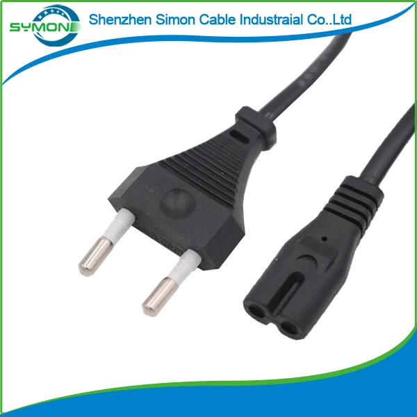 1.5m EU 2PIN AC power cord for radio