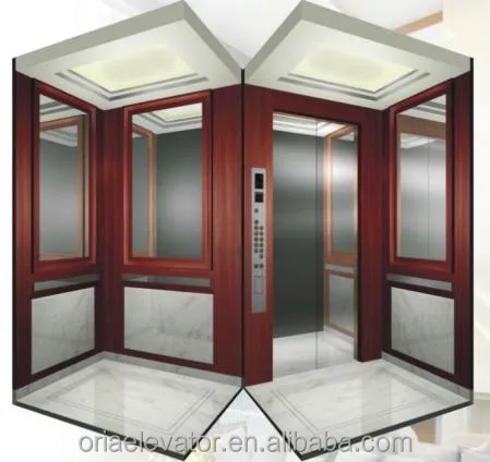 ORIA Modern Home Residential Elevator Mordenized Villa Elevator with Hydraulic and AC Drive for Outdoor Use V-19