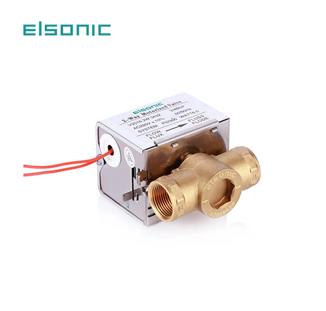 fan coil unit motor with spring return  on off zone 3 way automatic control brass motorized zone valve