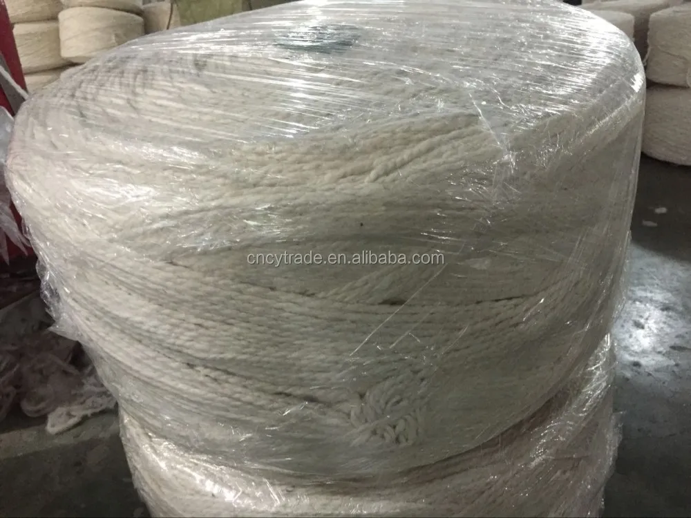 
raw white 2.5gr per meter 2ply cotton mop yarn 