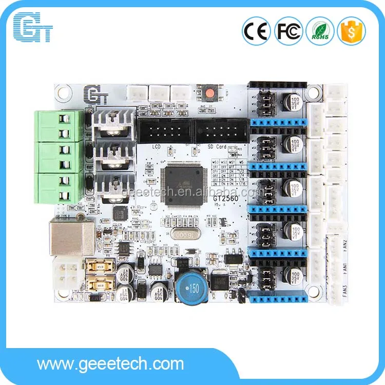 Geeetech New design 3d printer control board GT2560, mega2560+ramps1.4