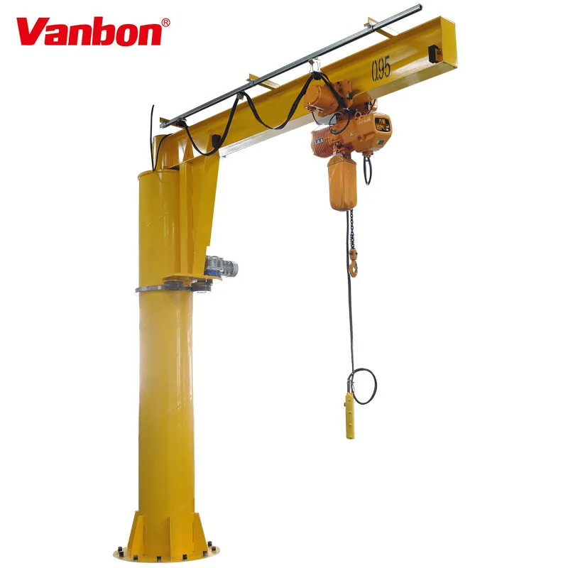 Vanbon Good price 2ton 3 ton Floor Mounted / Wall Mounted JIB Crane for goods lifting