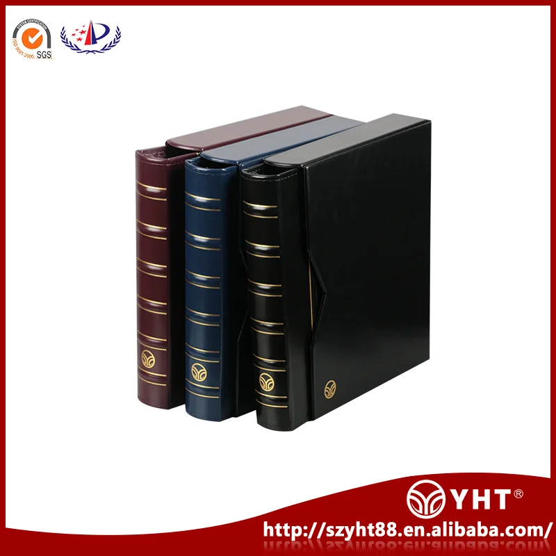 OEM&ODM Available world coins display book with built in 36 coin boxes