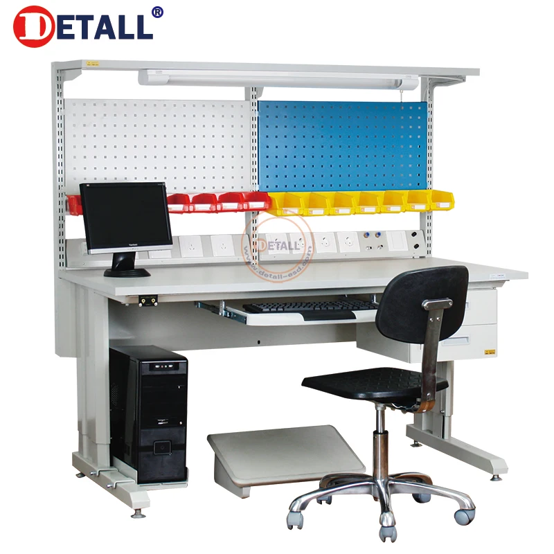 Detall- Wholesales Electrical Adjustable Work Bench With Bench Vice
