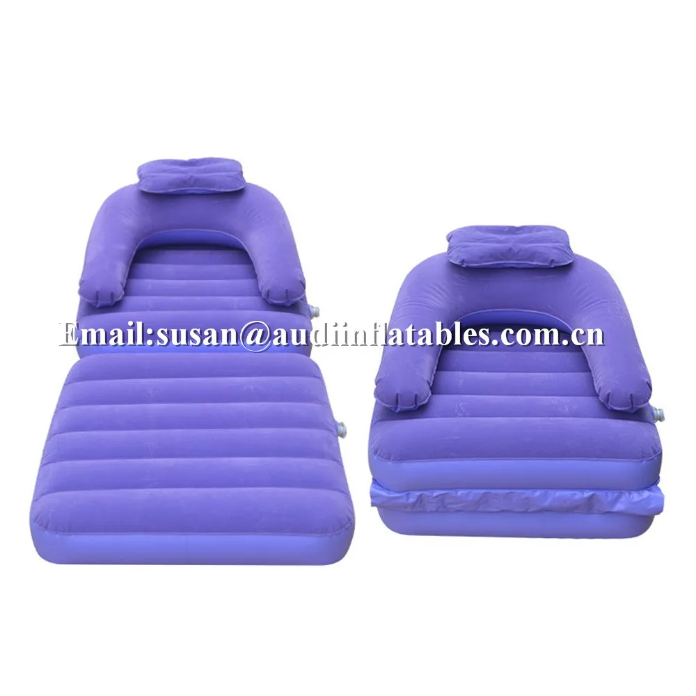  Односпальный надувной ленивый диван-кровать складной двухспальный стул односпальный диван (фиолетовый)