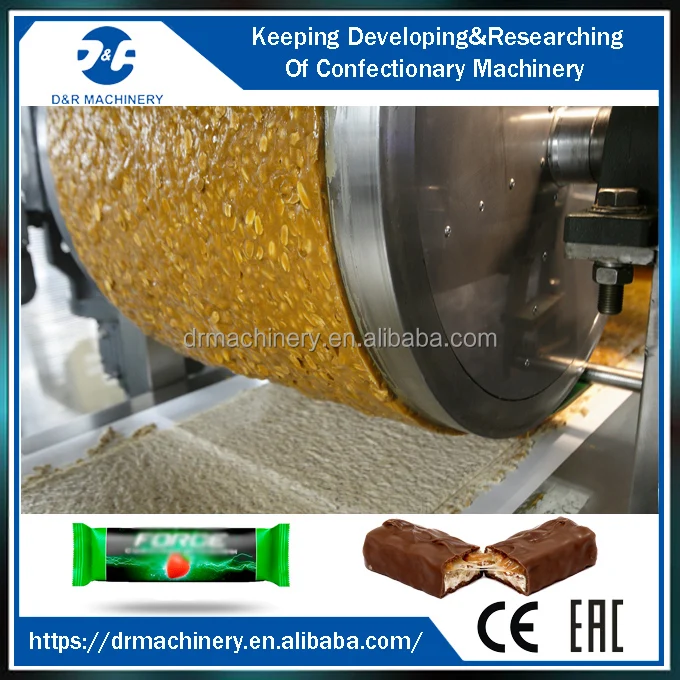 Energy bar chocolate machine 50x20x3m, new food press machine