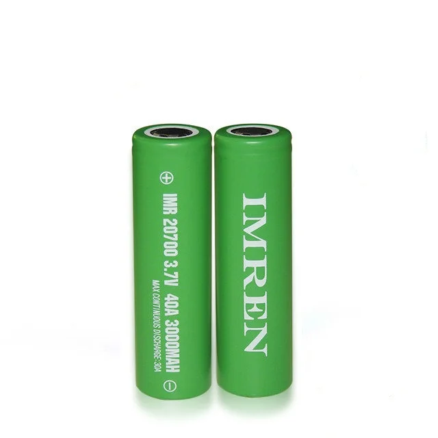 Аккумуляторная батарея глубокого цикла 3,7 в 3000 мач 40 а 20700 литий-ионный испаритель электронная сигарета 18650 перезаряжаемая батарея