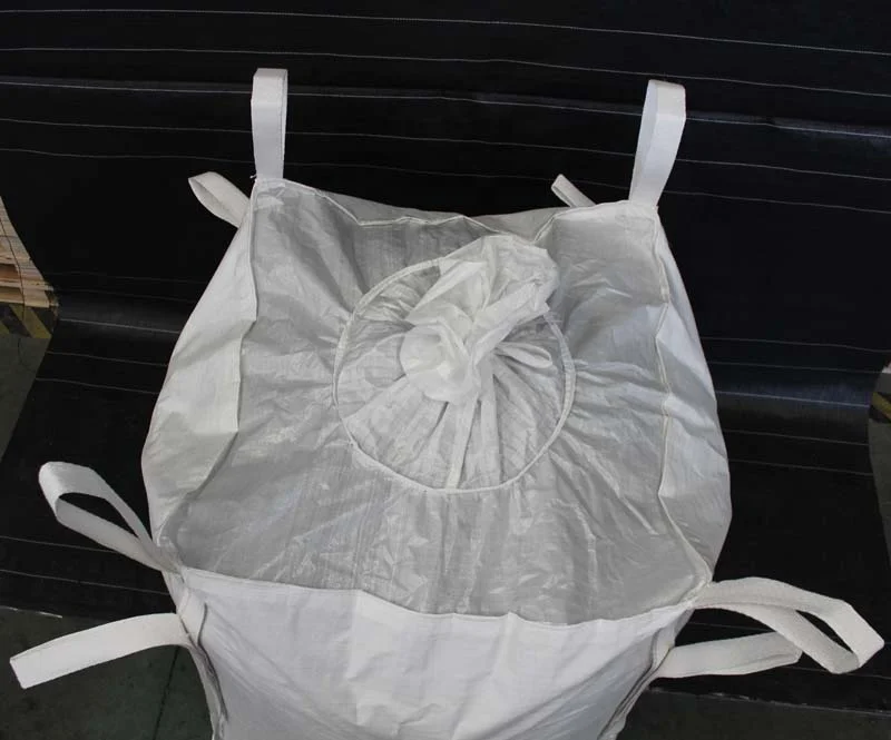 piping belt PP big bulk bag FIBC packing for 1000kg lime or calcium carbonate safety factor 5:1 high UV treated