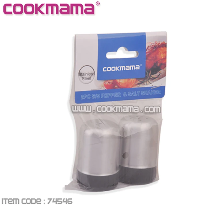 2021 hot sale high quality kitchen utensil stainless steel Seasoning Shaker spices salt 2pcs pepper shaker