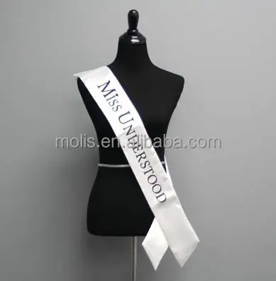 Cheap High Quality Custom Printing Satin Sash