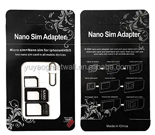  Адаптер SIM-карты Nano Micro Standard Aplus-чехол 4 в 1 наборы