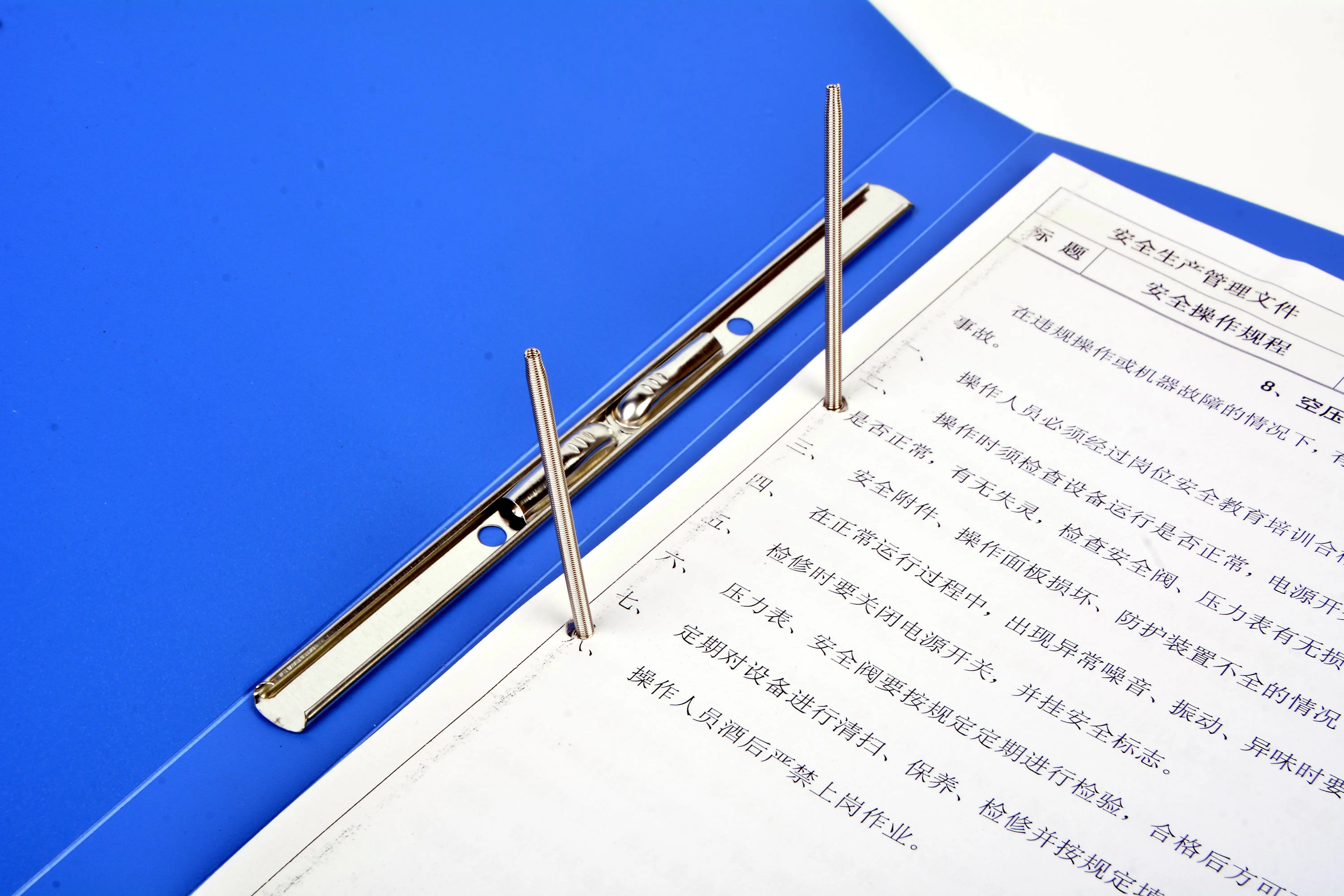 
Nickel metal fasteners snake lever spring clip for paper 