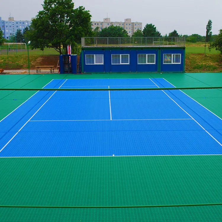Easy installation interlock tennis court floor,complete plastic tennis court surface,tennis court surface synthetic