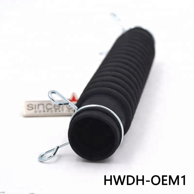 
length 225MM rubber corrugated pipe Washing Machine Drain Hose with 2pcs clamps 