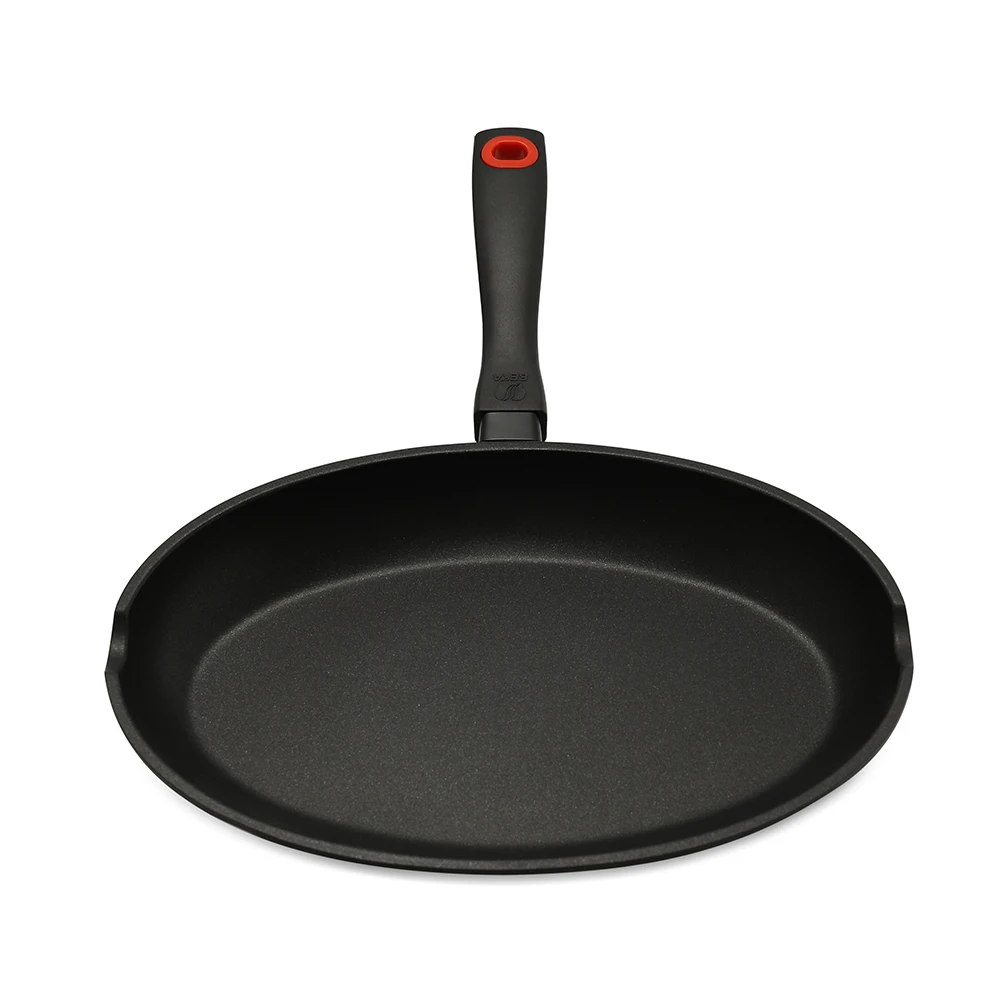 
Aluminum kitchen cookware die casting fish grill frying pan with non stick coating 