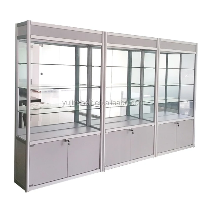 Luxury jewelry glass display showcase antique cabinet interior store design jewelry display cabinet