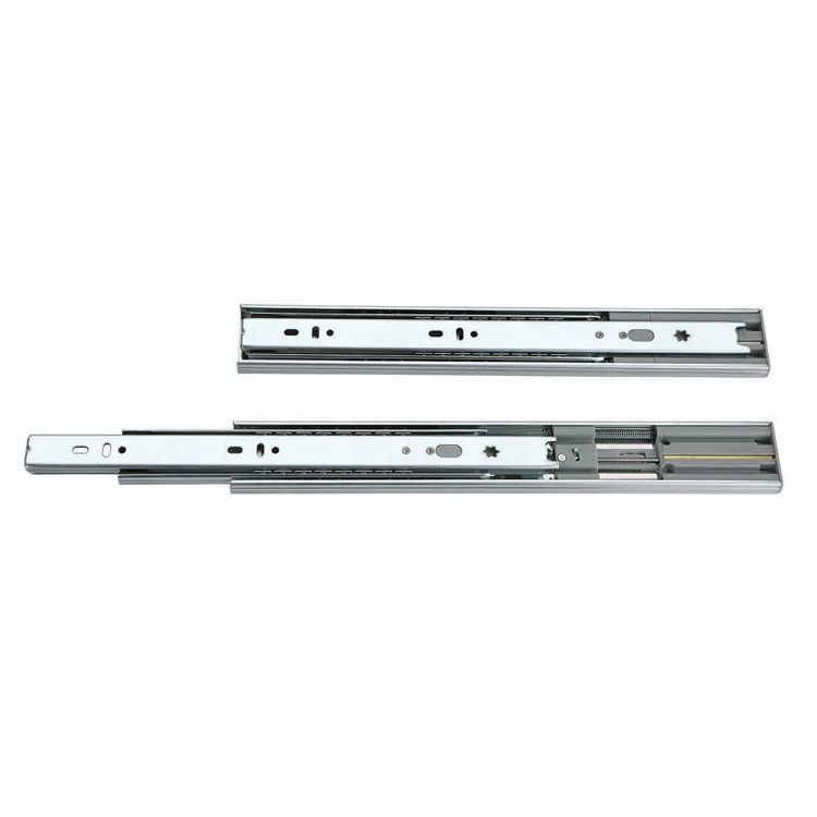 Linsont 35mm 3-fold soft close ball bearing slide rails for drawers Factory