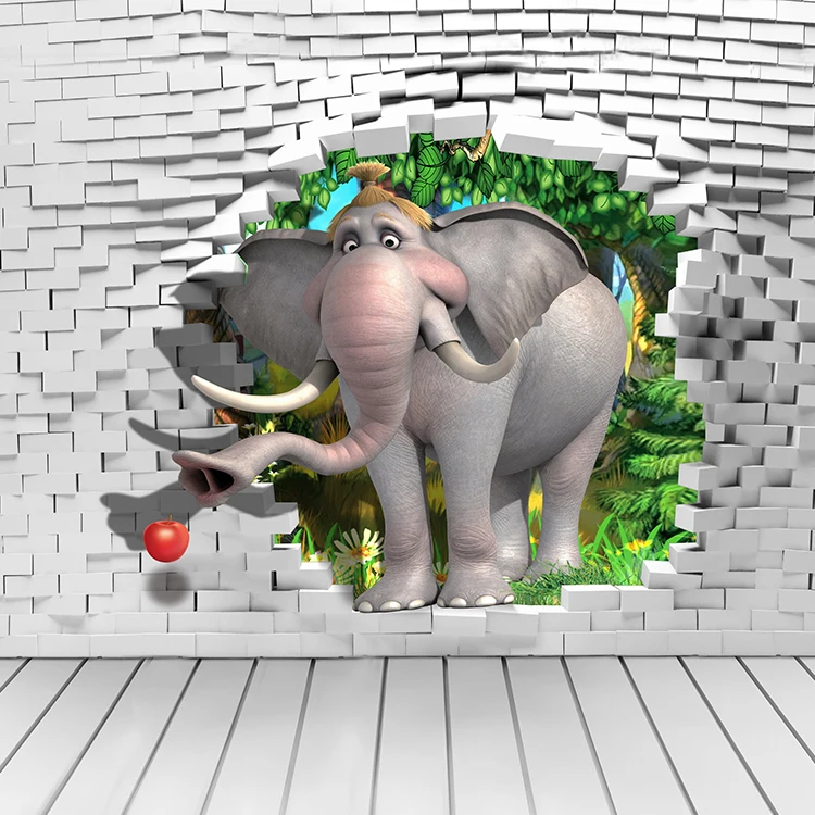  Пользовательская УФ печать Графический дизайн офисные обои магазин обоев Холст плакат 3D