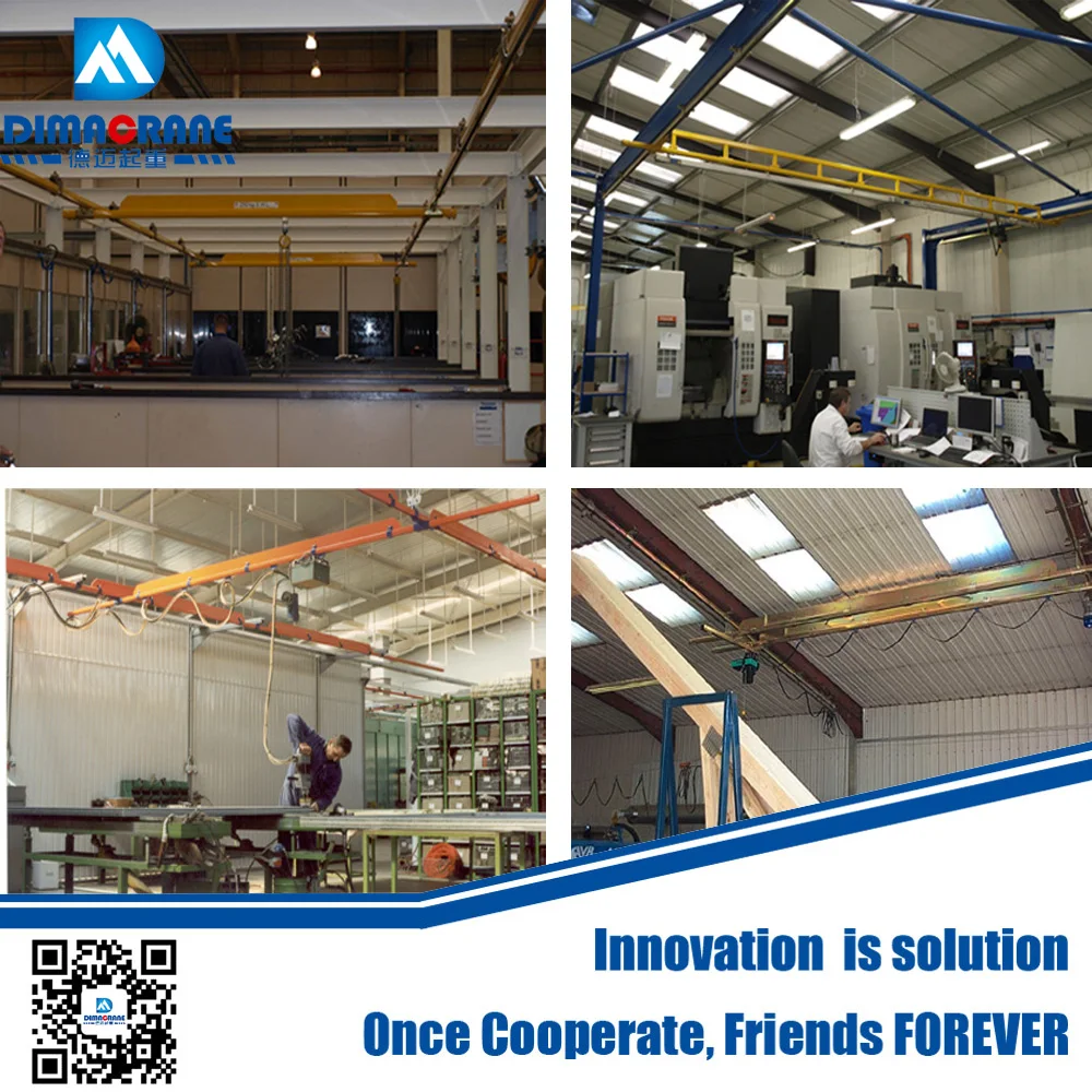 DIY design special performance european single girder rigid track overhead crane