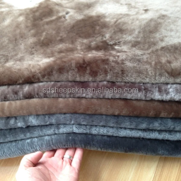 dyed sheep wool fur lining