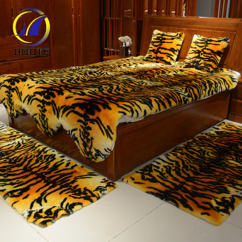 Настраиваемый Красочные плюшевый тигр ковер