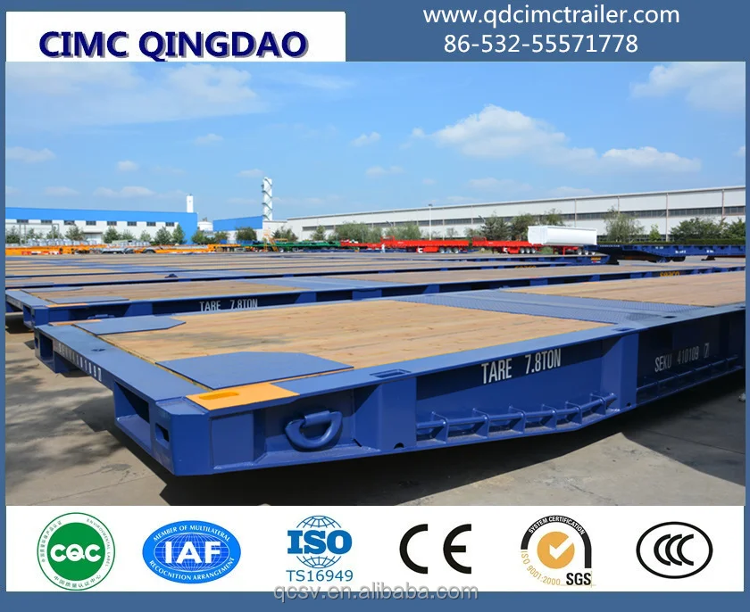 100ton CIMC brand Ro-Ro trailer mafi roll semi trailer