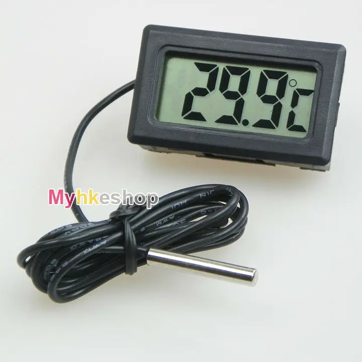 Digital LCD Probe Fridge Freezer Thermometer Thermograph for Refrigerator 110C