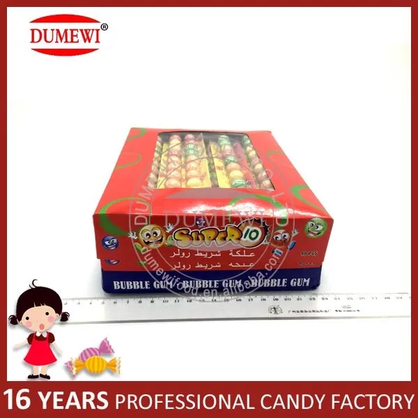 HALAL Colorful Ruler Watermelon Spheroidal Bubble Gum