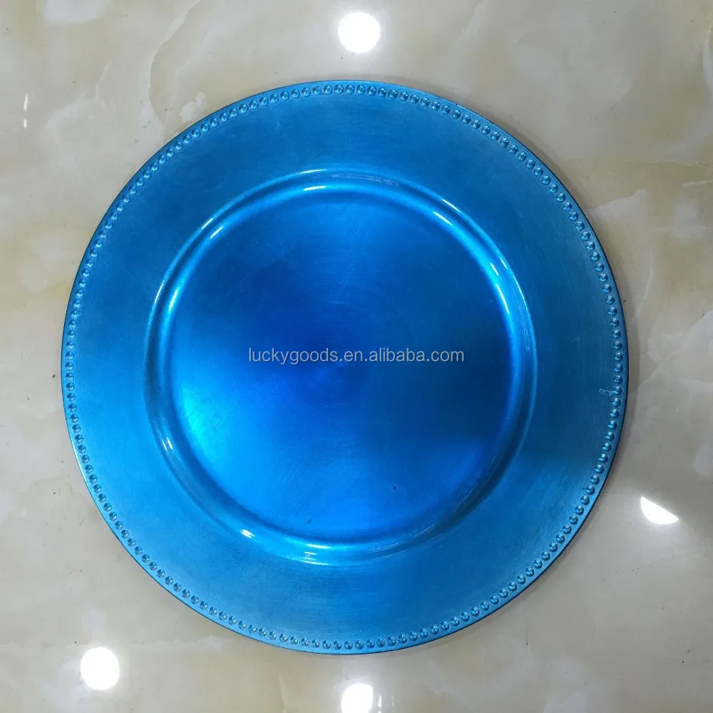 LCK088 Round Red Christmas Decorate Plate Wholesale