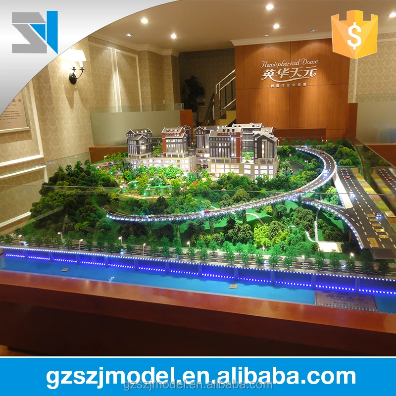Stunning beautiful real estate model, amazing architectural mode l plan