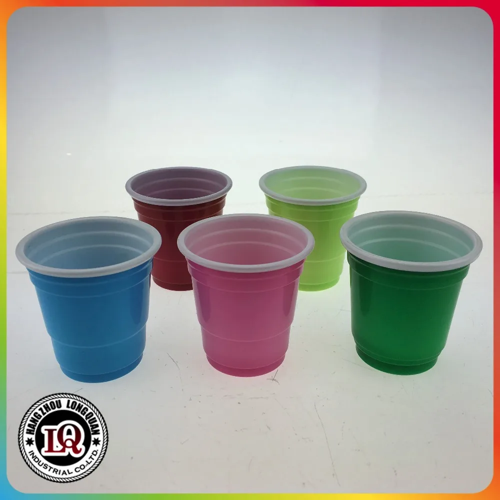 Disposable 2oz red Plastic Party Cup
