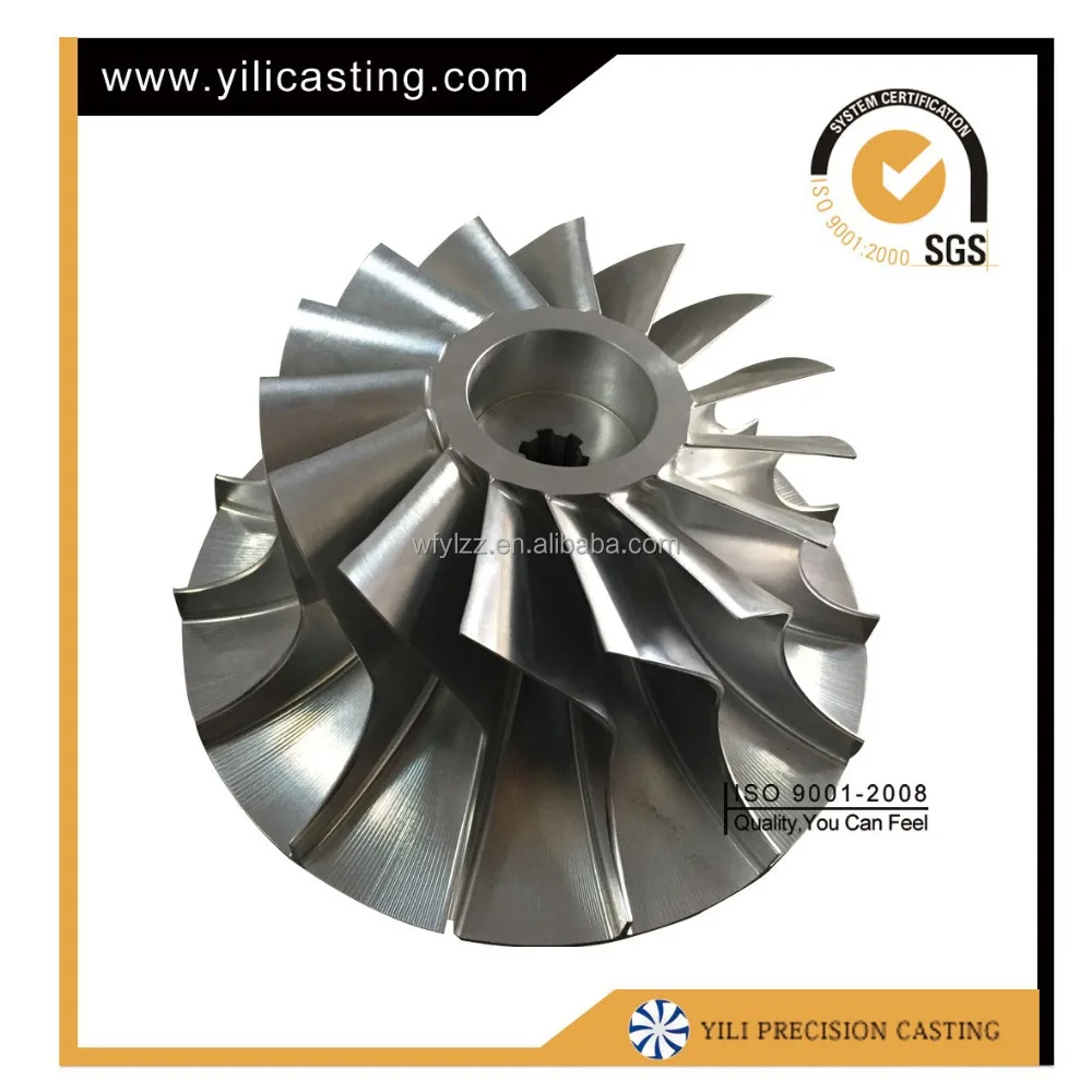 Заготовка компрессорного колеса garret, вентиляторное колесо, колесо вентилятора