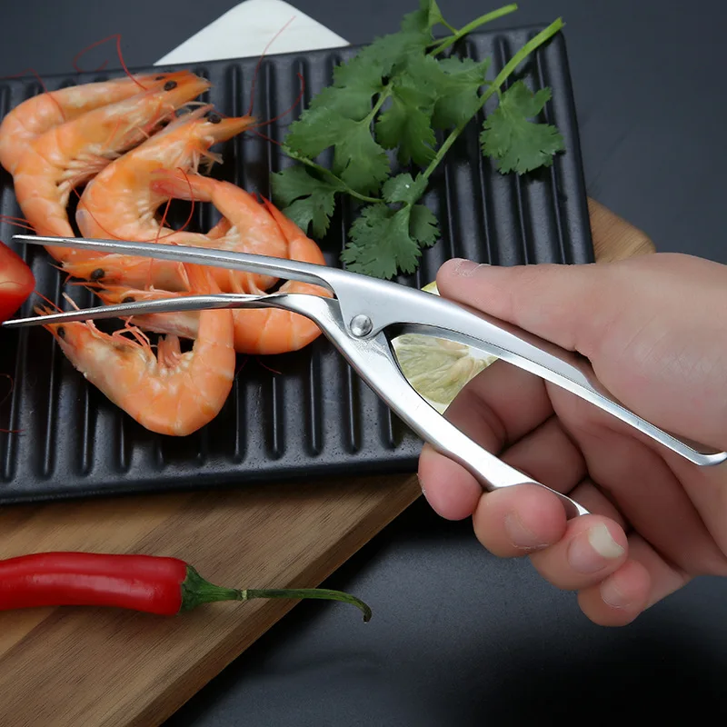 Professional Stainless Steel Shrimp Deveiner Tool Prawn Peeler Shrimp Peeler