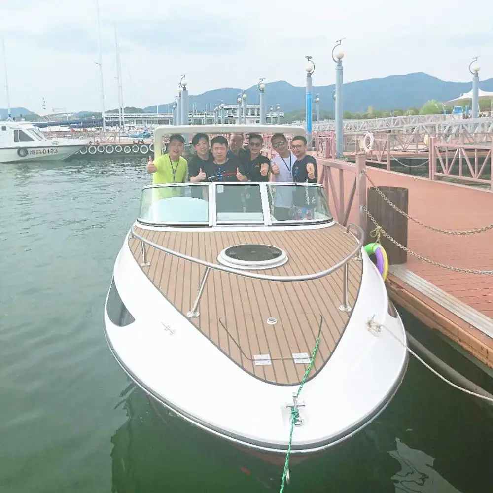 
7.3m 24ft half cabin Luxury Yacht with stern drive engine 220hp 