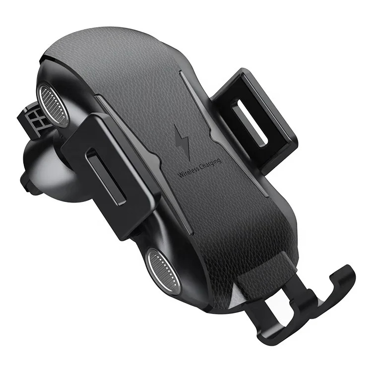 Беспроводное зарядное устройство для автомобиля, регулируемый гравитационный держатель для телефона с вентиляционным отверстием для iPhone, Samsung, HTC и смартфонов Android, сертифицирован Qi