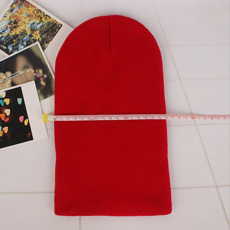 Hot selling acrylic wool hat fluorescent customized hat warm lovers winter knitted hat