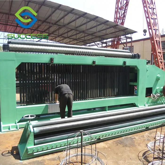 Wire Mesh Weaving Gabion Basket Machine