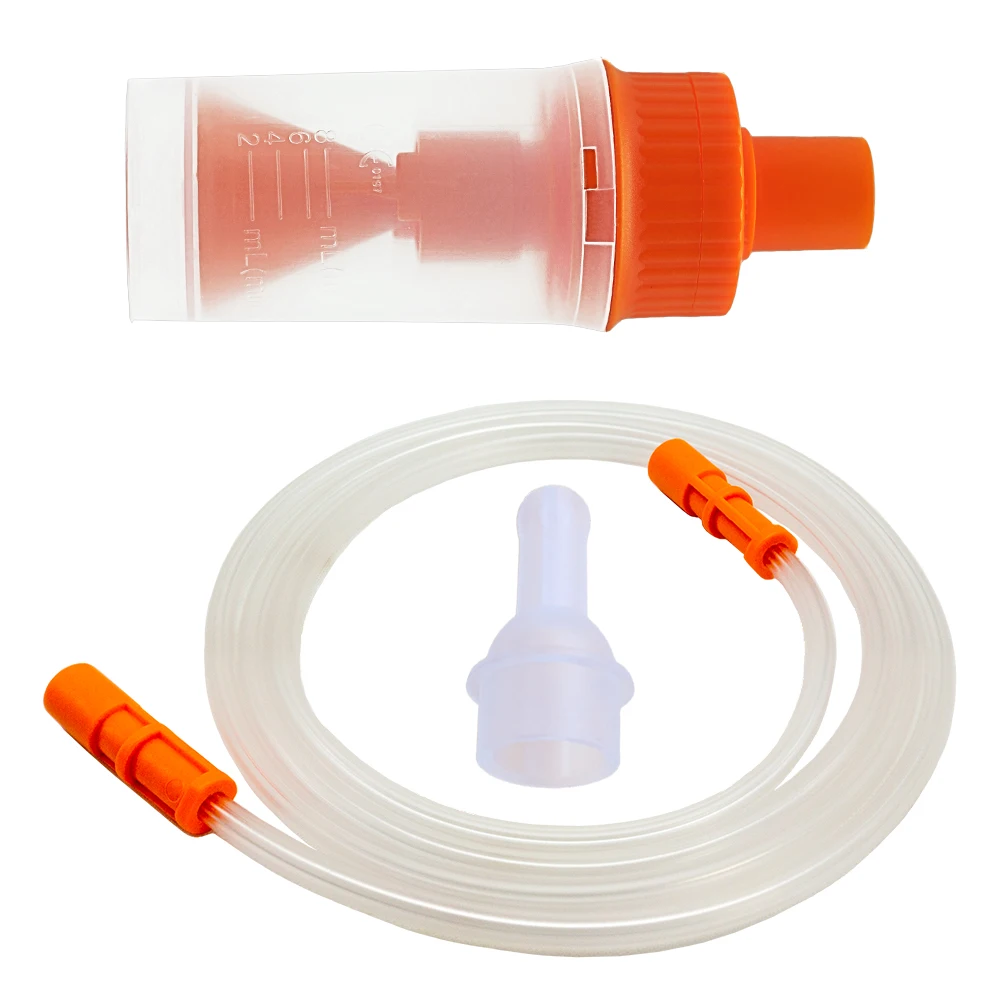 ISO approved nebulizer accessories including cup, airtube and pediatric nozzle/mouthpiece
