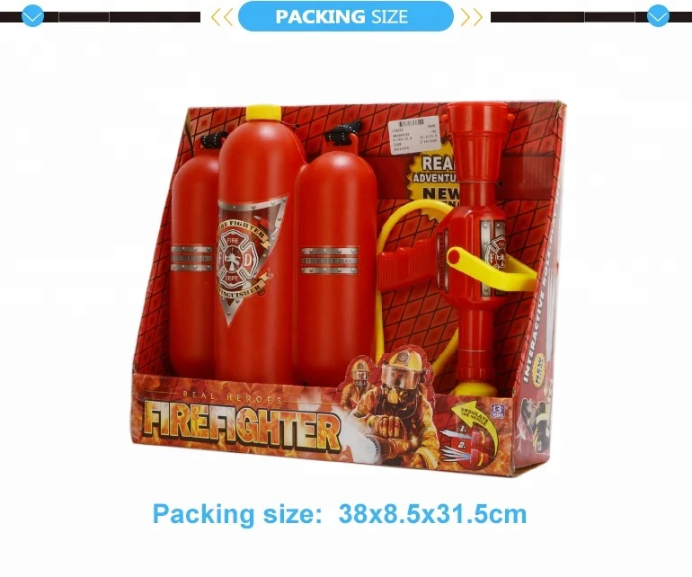 Custom kids toy big fireman water gun backpack for adults