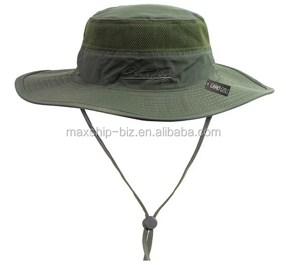 Outdoor Sun Cap Bucket Mesh Boonie Hat