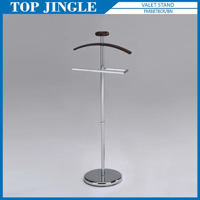 Modern 6 Hangers Metal Suit Valet Stand and Umbrella Holder