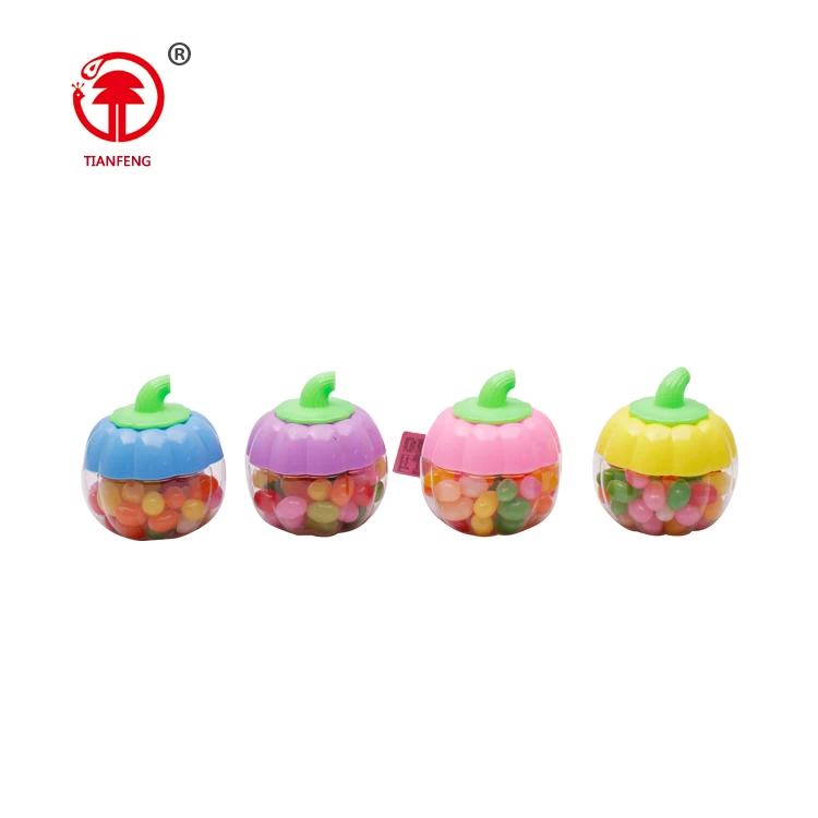 Chinese candies confectionery halal mini pumpkin fruit sweet and candy jelly bean mixed