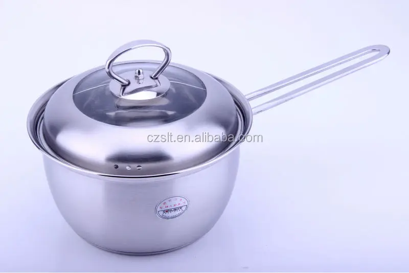 Stainless steel noodles pan milk pot mini saucepan With Lid